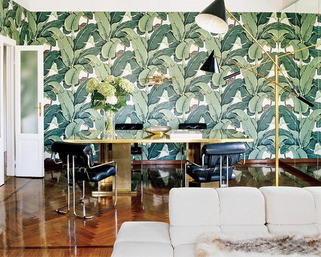 ELLE DECOR: Brian Atwood and Nate Berkus at their tropical home in Milan