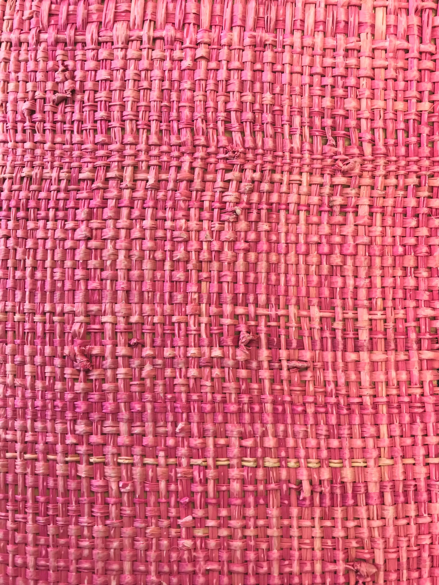 Heavy Madagascar Washed Paradise Pink by Phillipe Romano Naturals Raffia Wallpaper - Milano Madagascar Collection