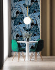 The Iconic Beverly Hills™ Banana Leaf Wallpaper - Portola Pacific Blue