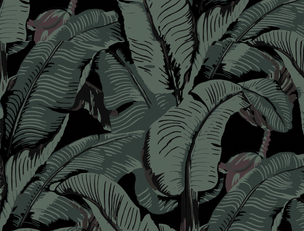 The Iconic Beverly Hills™ Banana Leaf Wallpaper - Foothill Forest Green