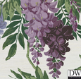 Wanda's Wandering Wisteria - Grasscloth - Authentic Vintage 1950's Reproduction Wallpapers