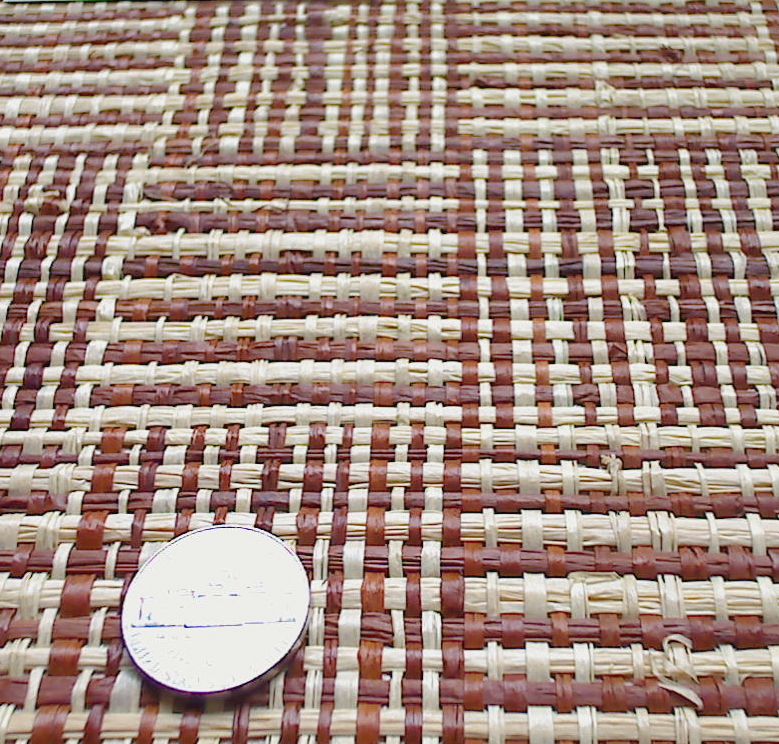 Hiawatha Square Weave Wallpaper - Honey Spice Brown, Natural
