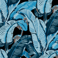 The Iconic Beverly Hills™ Banana Leaf Wallpaper - Portola Pacific Blue